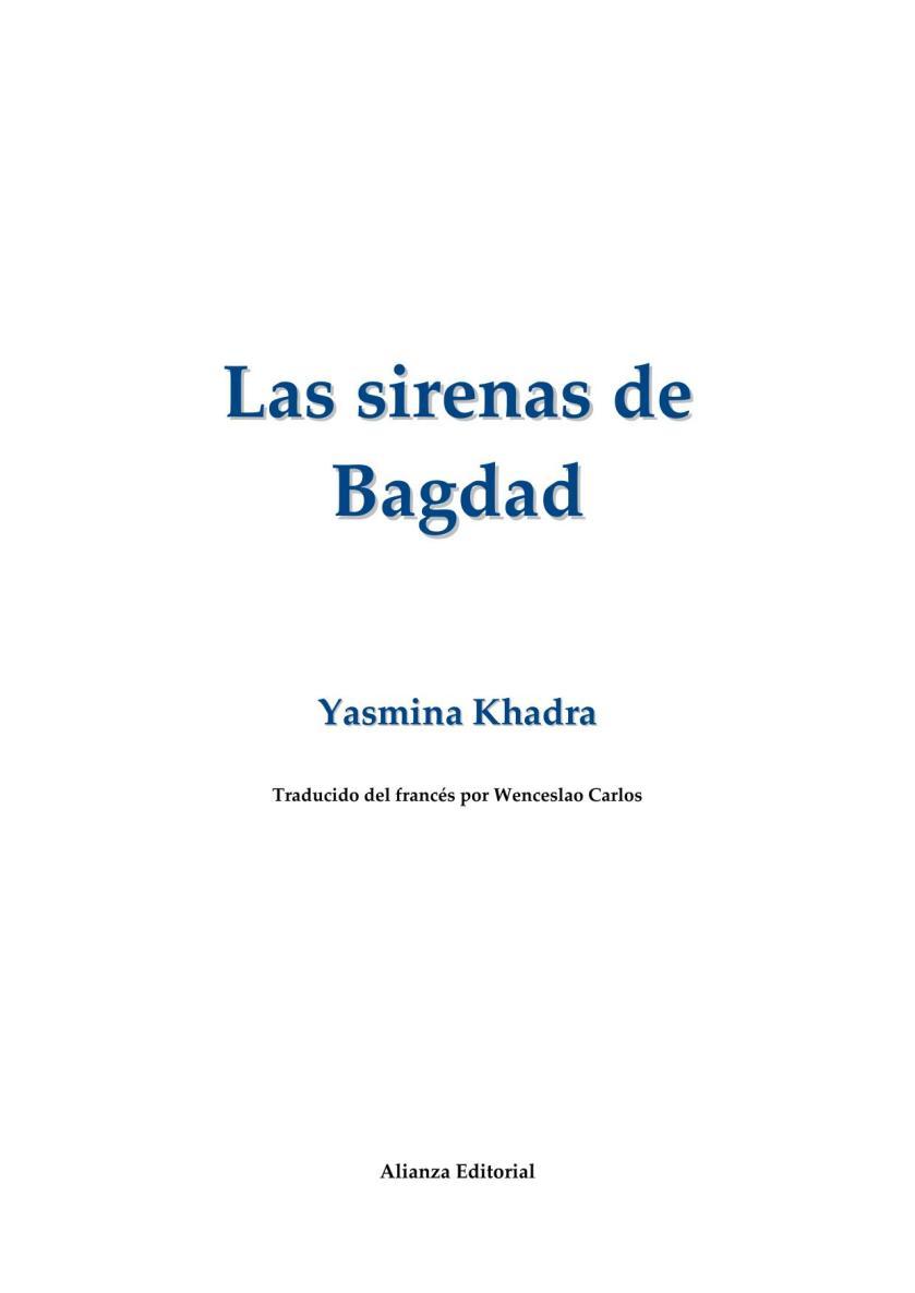 Portada de Las Sirenas de Bagdad